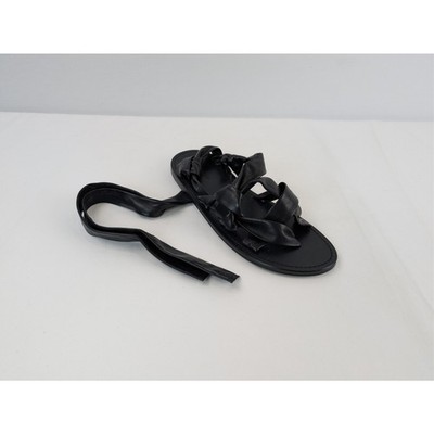 Saint Laurent Paris Nolan Sandal in Nero BNWB 45