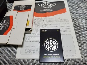 SNK Neo Geo Neogeo AES ROM Console System with Stick Controller x2 Set Tested