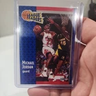 1991-92 Michael Jordan Fleer League Leaders #220 Chicago Bulls Basketball Card