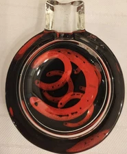 Marlboro Philip Morris USA Cigarette Red Horseshoe Ash Tray