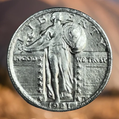 1921 25c Standing liberty Quarter Dollar BU Key Date