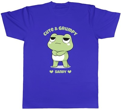 Personalisiertes süßes & mürrisches Herren-T-Shirt Frosch Haustier lustig Shirt Geschenk