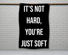Gym Motivation Flag - Distressed Home Gym Wall Art Decor