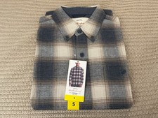 Weatherproof Vintage Men  s Blue Flannel Plaid Button Down Shirt - Size S