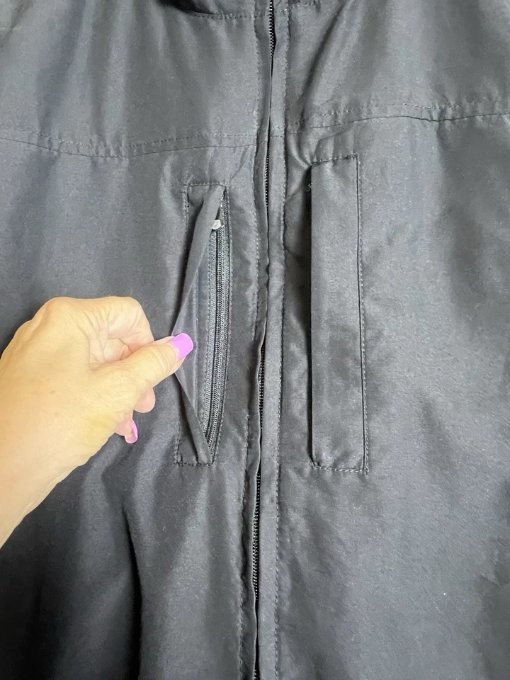 SCOTTeVEST RFID Travel Vest Black Mens Large Black Utility Tec Full Zip - Image 3 of 4