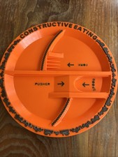 CONSTRUCTIVE EATING KIDS DINNER PLATE CONSTRUCTION THEME