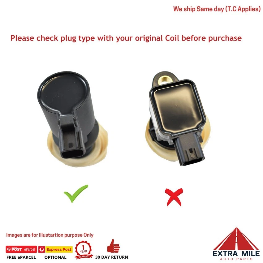 6x Ignition Coils For Ford Territory SX, SY 4.0L Barra 182, 190, 245T 6cyl - Image 2 of 4