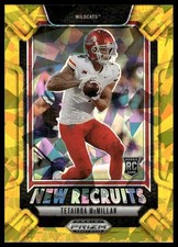 2025 Panini Prizm Draft Picks #11 Tetairoa McMillan New Recruits Gold Ice