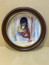 De Grazia " The White Dove " Mounted Limited Edition Gorham China Plate