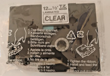 Brother TZ-131 Label Tape 12mm 1/2" Black on Clear P-Touch No Box