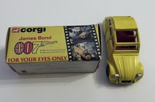 Vintage Corgi James Bond For Your Eyes Only Citroen 2CV 1981 In Original Box