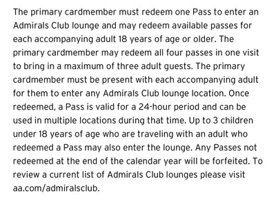 #ad #ad One AA Admirals Club Pass Before 12 31 25 $15.00