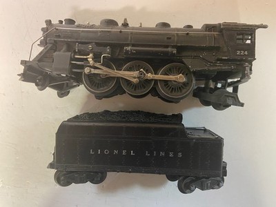 Lionel 224 Vintage O 2-6-2 Die-Cast Steam Locomotive 2466W Tender TESTED VIDEO!
