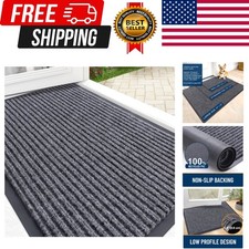 Front Door Mat Indoor Outdoor Entrance Waterproof Heavy Duty Doormat Fade
