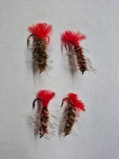 Wooly Worm In Brown Size 10s � 4 Flies
