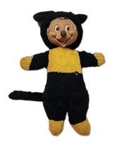 Vintage 1940s Disney Mickey Mouse Gund plush doll rubber face
