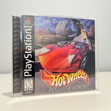 Hot Wheels Turbo Racing PlayStation 1 PS1 Black Label CIB Tested & Working 