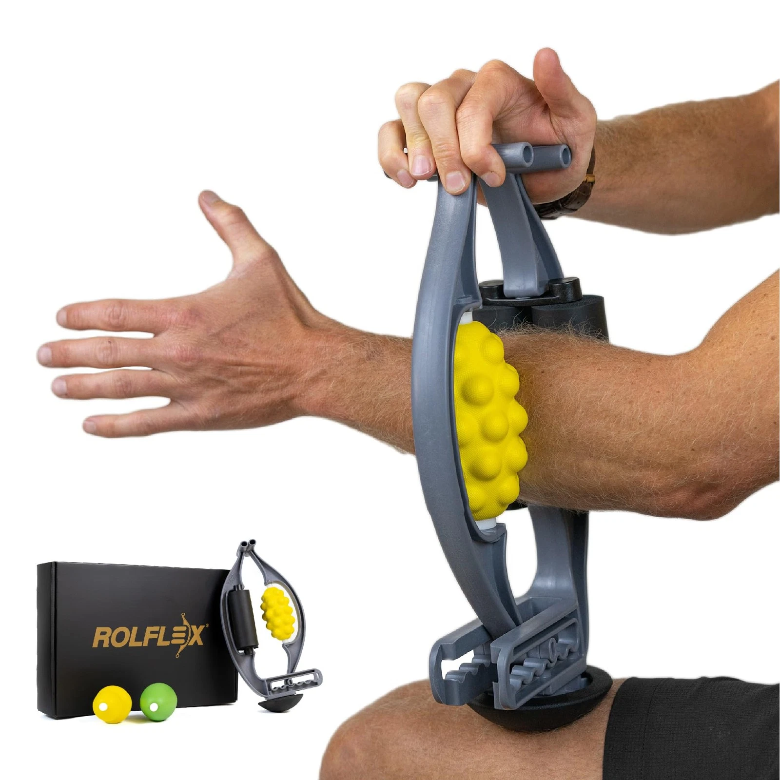 Rolflex The Massage Combo – 3in1 Roller for Muscles Deep Tissue with Firm Kno...
Opens in a new wind