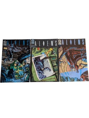 Dark Horse Comics Aliens Series 1, 2, 4 Vintage Graphic Novels 1989 Sci-Fi