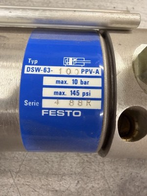 Festo DSW-63-100-PPV-A Pneumatikzylinder 63mm 100mm doppeltwirkend Top