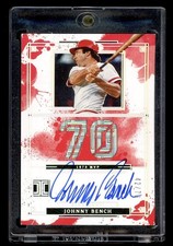 2025 Impeccable Johnny Bench On Card Autograph Auto 1970 MVP /70 Silver HOF
