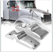 Chrome Door Mirror Cover Bracket Mirror Arm Housing Cover Pair for Freightliner
