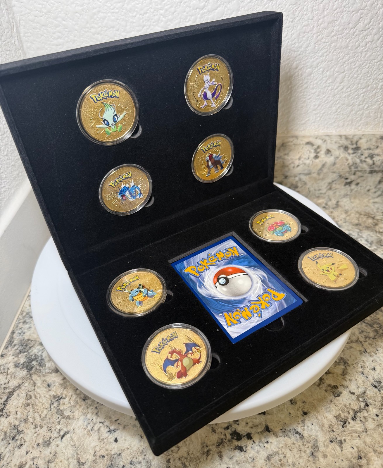 Pokemon Collectible 8pc. Gold Coin Set - 24K Gold-Plated Coins