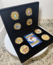 Pokemon Collectible 8pc. Gold Coin Set - 24K ...