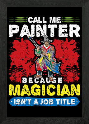 Call Me Painter Painting Framed Wall Art Poster Canvas Print Picture