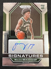 MarJON BEAUCHAMP 2022-23 Panini Prizm Rookie Signatures #RSI-MAR AUTO RC Bucks