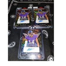 Leaf Exotic Autograph Card Lot Kyle Hamilton NFL 2022 3 Cards Sports Trading