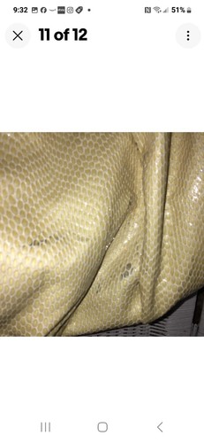 Brighton Breeland Handbag Leather Snakeskin Large Shoulder Bag Heart Hobo - Picture 10 of 10