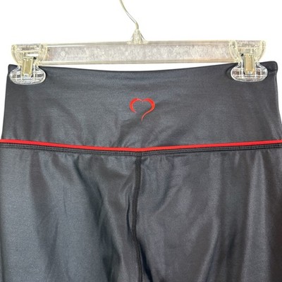 Zyia Active Limited Edition Black Sweetheart Metallic LightNTight High Rise 6/8 