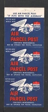 3) US airmail label  Air Parcel Post United Airlines