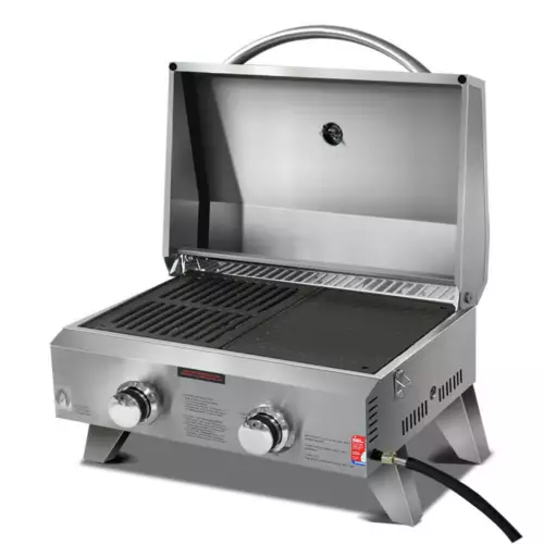 NNEDSZ Portable Gas LPG Oven Camping Cooker Grill 2 Burners Stove Outdoor