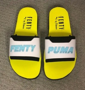 fenty slides neon