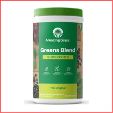 SUPER GREENS POWDER with Spirulina Chlorella Digestive 60 Servings AMAZING GRASS