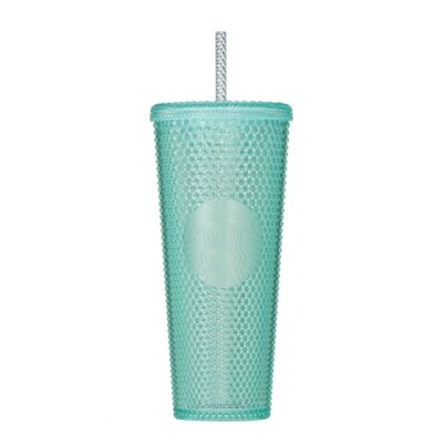 2022 Starbucks Japan Studded Tumbler Summer Prism AQUA Blue Icy
