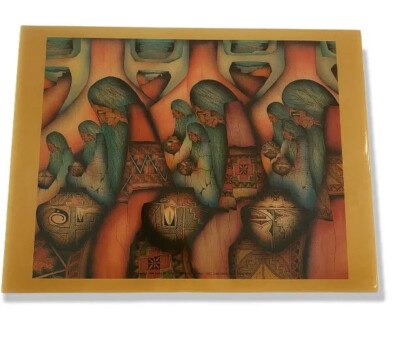 Amado Maurilio Pena Jr. ~ Native Americans on Large Ceramic Tile