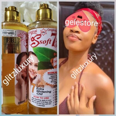 X 1 SOFT 7 Turmeric super lightening & glowing  repair oil. 250ml AUTHENTIC 