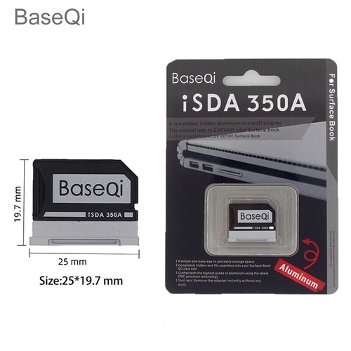 BaseQi For Microsoft Surface Book1/2/3 13inch/13.5inch Aluminum Micro sd Adapter - 第 1/10 張圖片