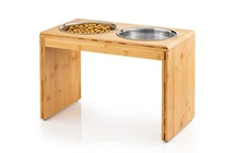 Pawfect Pets 12" Elevated Dog Pet Feeder- Large Raised Dog Bowl Stand w.4 bowls!
