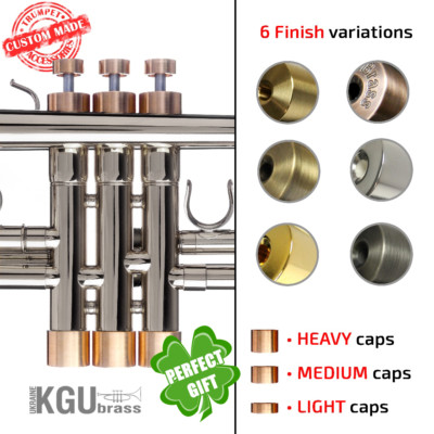 Trim Kit for Holton ST-302 MF Trumpet Heavy/Medium/Light Valve Caps KGUmusic