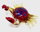 Murano Fabulous Vintage XL Art Glass Ocean Crab Sculpture Vibrant Colours