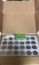 24 Tiny Jars with Aluminum Screw Lids 15ml Small Glass Bottles Clear Mini Via