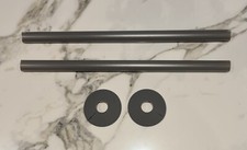 Radiator Pipe Covers & Collars PAIR- ANTHRACITE 15mm Pipe Shroud 300mm -TC