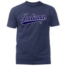 State of Indiana Swoosh IN Graphic T-shirt