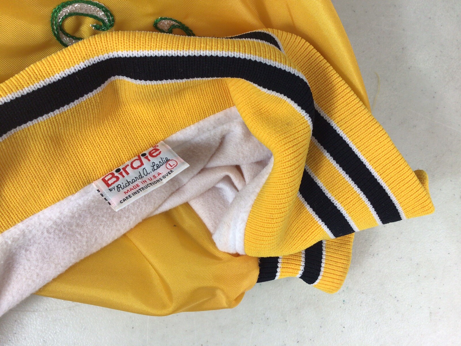 Vintage Car Dealer Varsity Jacket Mens Large Gem