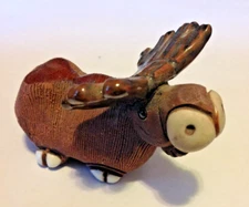 Casals Peru Clay Art Pottery Moose Figurine Beautiful Condition Whimsical Cute