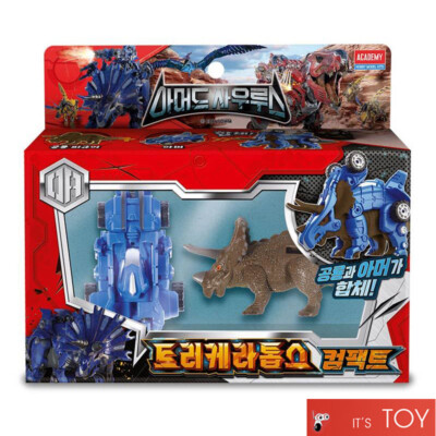 Armored Saurus TRICERATOPS Compact Dinosaur Transforming Robot Figure Academy
